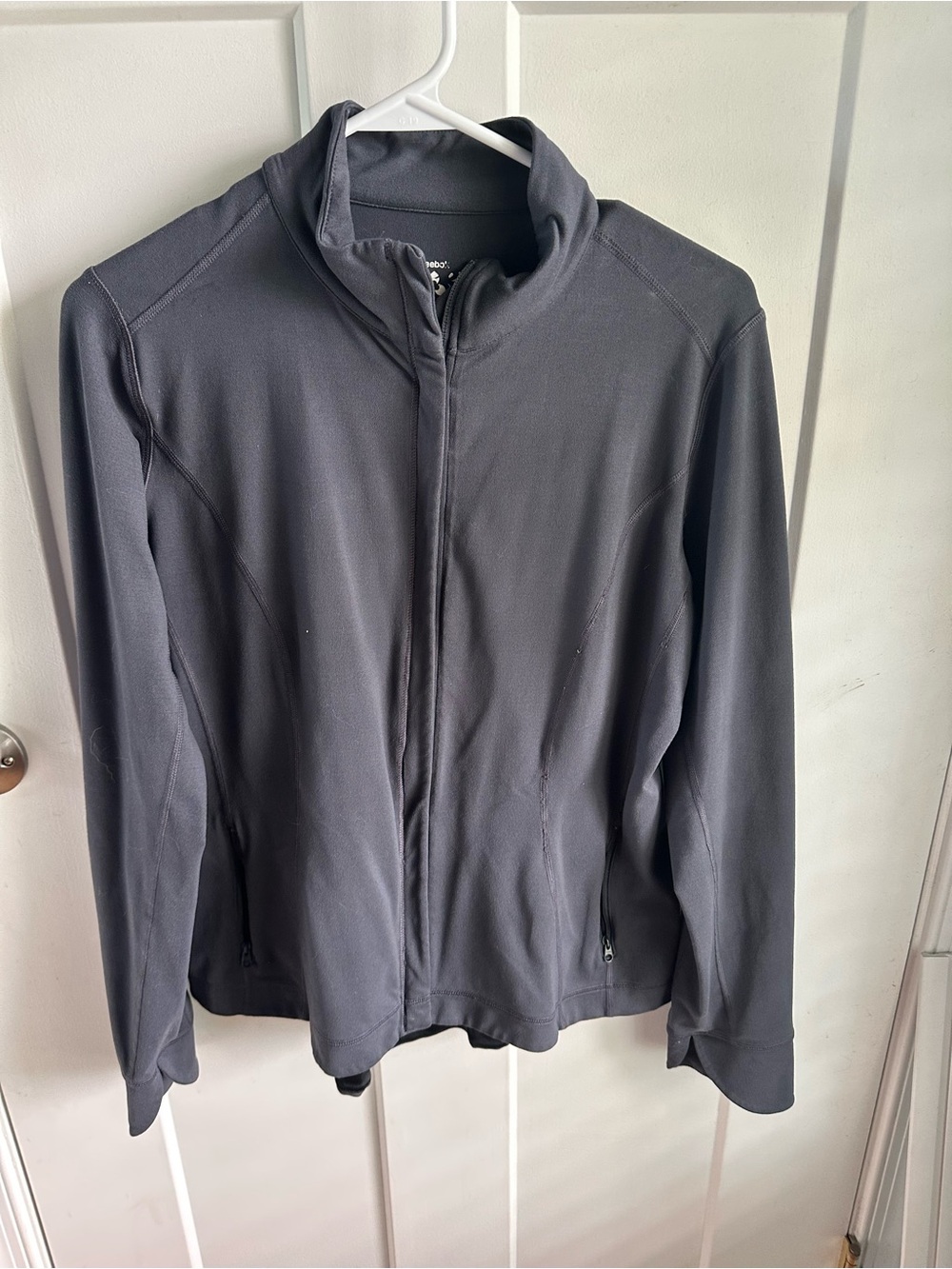 Reebok Men's Dark Gray Lightweight Full-Zip Shirt Jacket